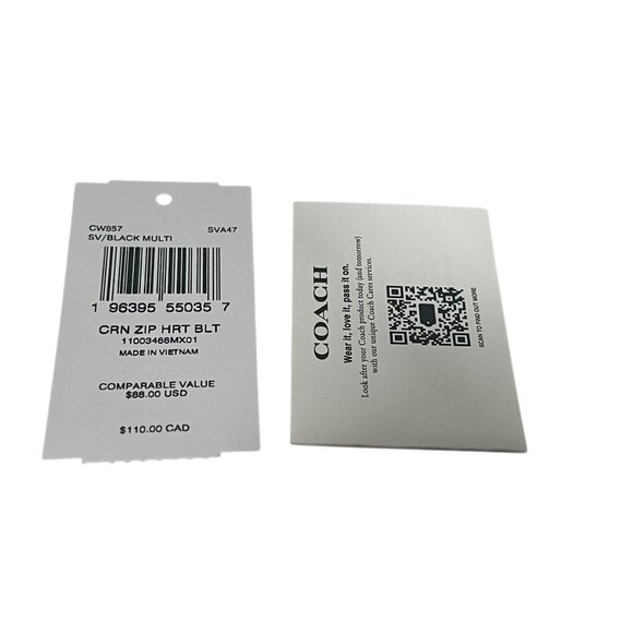 Coach Black Wristlet with Heart and Lightning Design - Picture 4 of 9